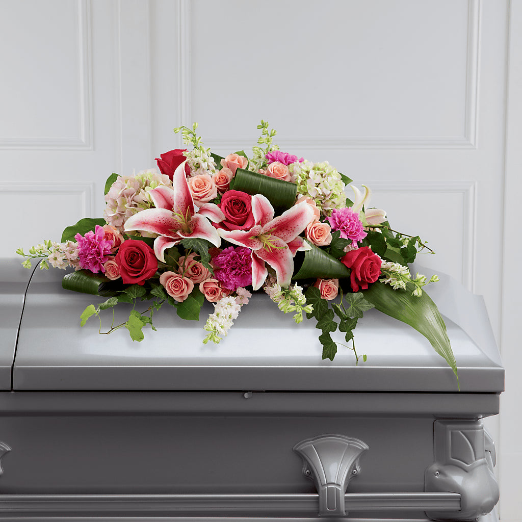 Splendid Grace Casket Spray – Sunflower Florist Of Virginia Llc, Alexandria VA