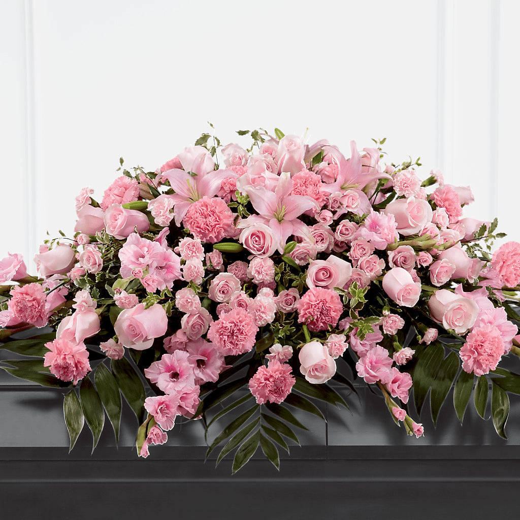 Garden of Comfort Casket Spray (Standard) – Sunflower Florist Of Virginia Llc, Alexandria VA