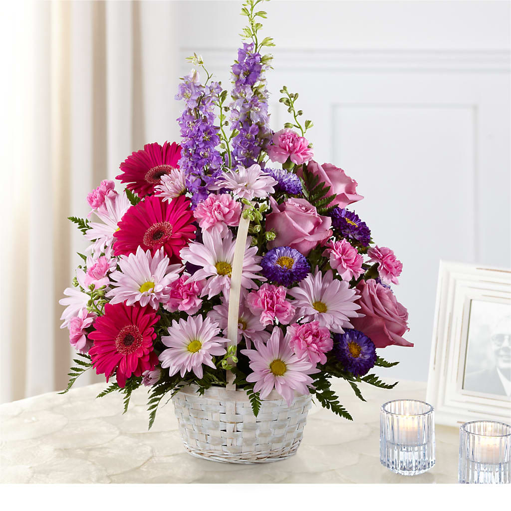 Pastel Peace Basket – Sunflower Florist Of Virginia Llc, Alexandria VA