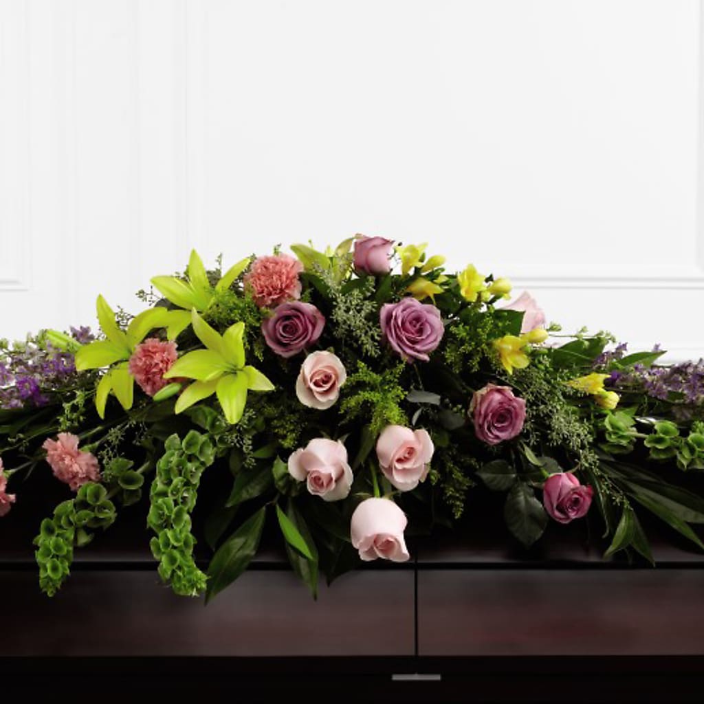 Forever Beloved Casket Spray – Sunflower Florist Of Virginia Llc, Alexandria VA