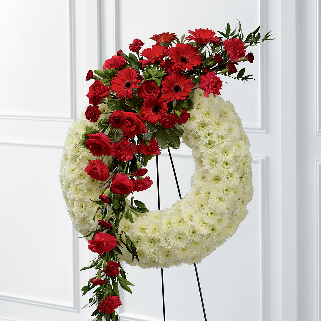 Graceful Tribute Wreath – Sunflower Florist Of Virginia Llc, Alexandria VA