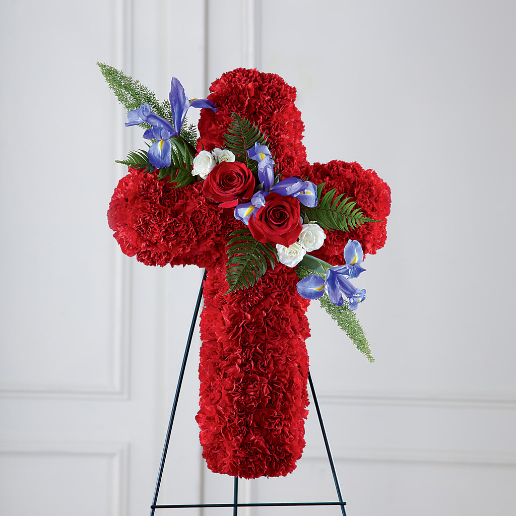 Faithful Hero Floral Cross – Sunflower Florist Of Virginia Llc, Alexandria VA