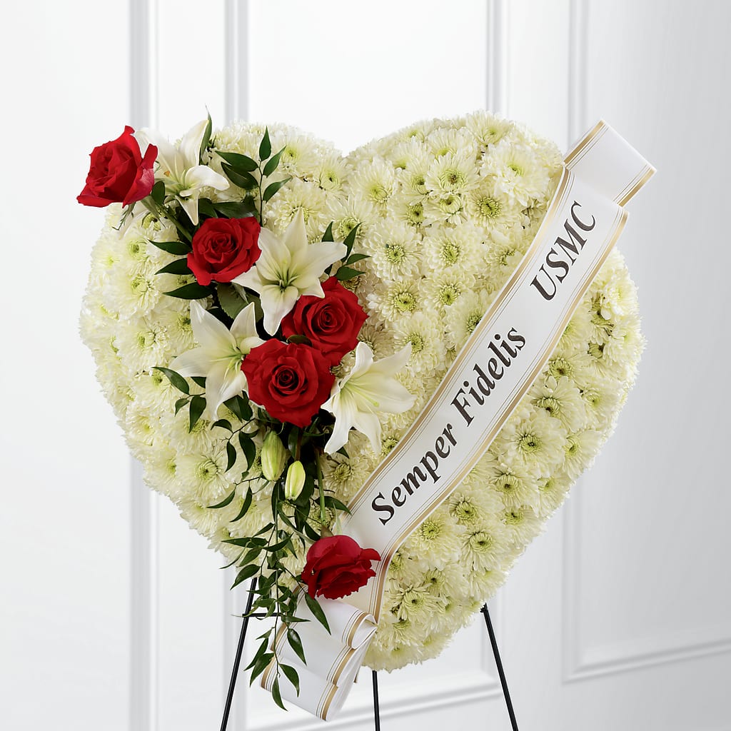 Heartfelt Hero Standing Heart – Sunflower Florist Of Virginia Llc, Alexandria VA