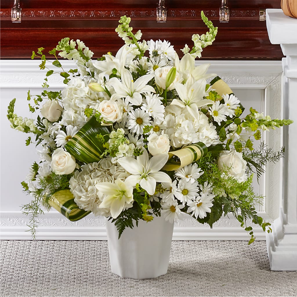 Thoughts of Tranquility Floor Basket – Sunflower Florist Of Virginia Llc, Alexandria VA