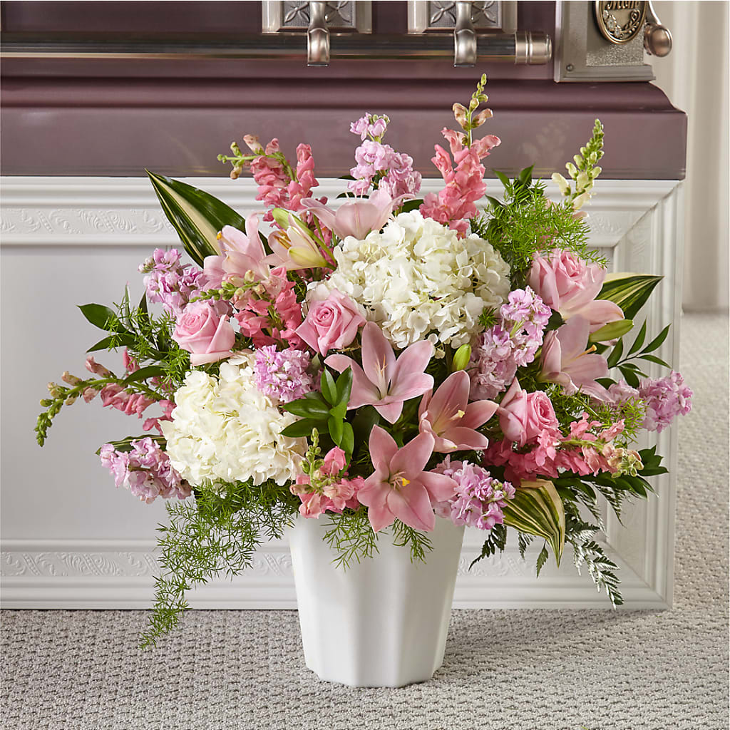 Simply Serene Floor Basket – Sunflower Florist Of Virginia Llc, Alexandria VA
