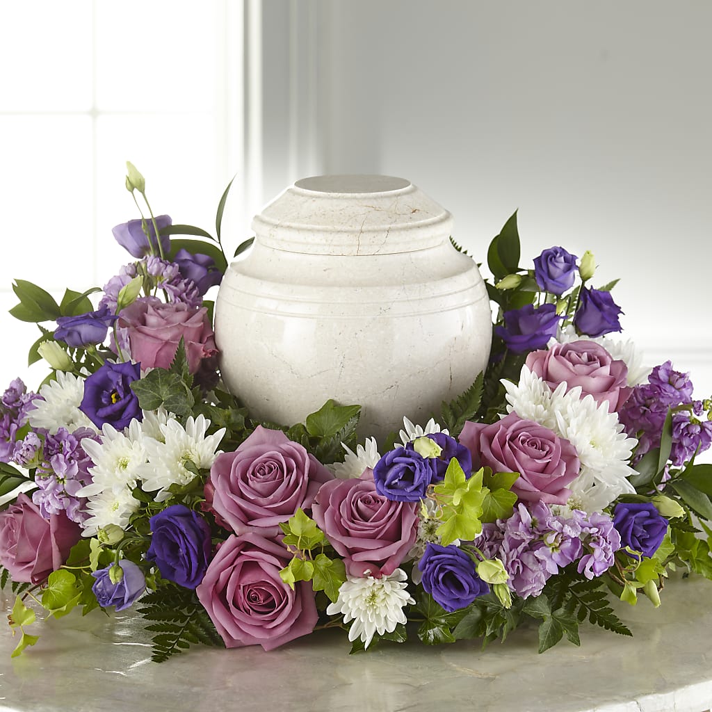Blooming Sympathy Cremation Adornment – Sunflower Florist Of Virginia Llc, Alexandria VA