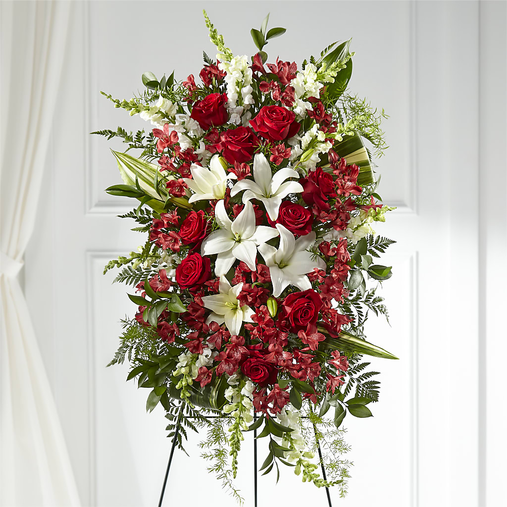 Everlasting Memory Standing Spray – Sunflower Florist Of Virginia Llc, Alexandria VA