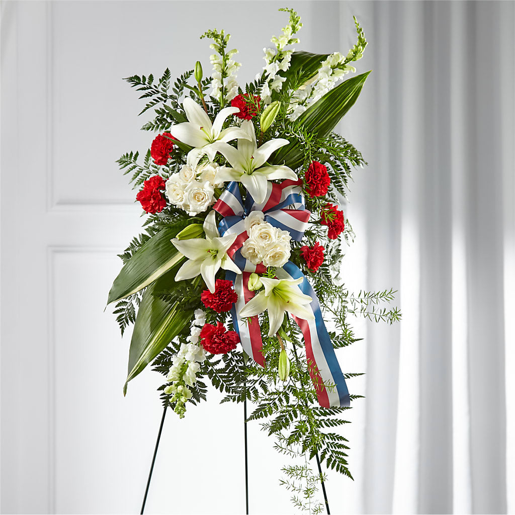 Stars of Life Standing Spray – Sunflower Florist Of Virginia Llc, Alexandria VA