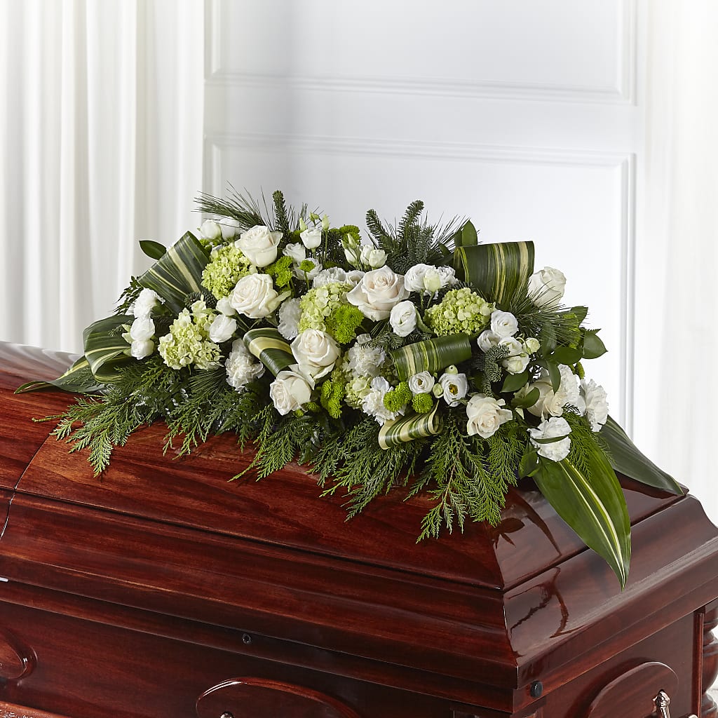 Hopeful Gesture Casket Spray – Sunflower Florist Of Virginia Llc, Alexandria VA
