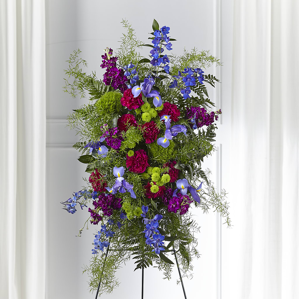 Heavenly Skies Standing Spray – Sunflower Florist Of Virginia Llc, Alexandria VA