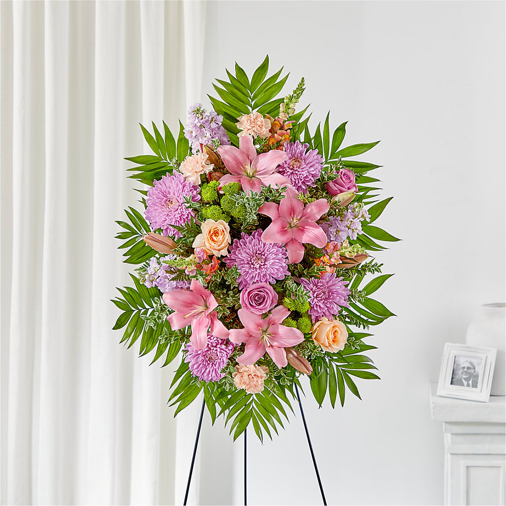 Love & Light Standing Spray – Sunflower Florist Of Virginia Llc, Alexandria VA