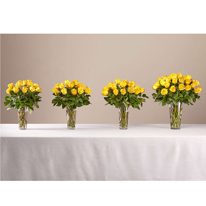 Long Stem Yellow Rose Bouquet –  Sunflower Florist Of Virginia Llc, Alexandria VA
