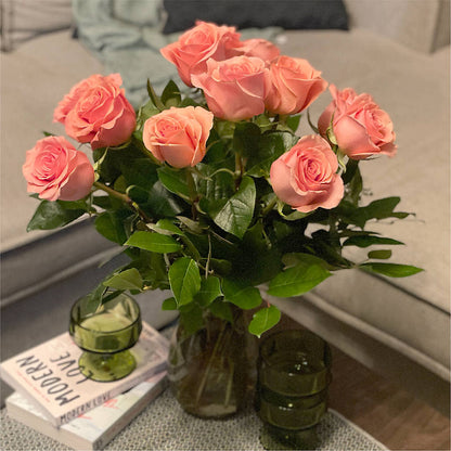 Long Stem Pink Rose Bouquet –  Sunflower Florist Of Virginia Llc, Alexandria VA