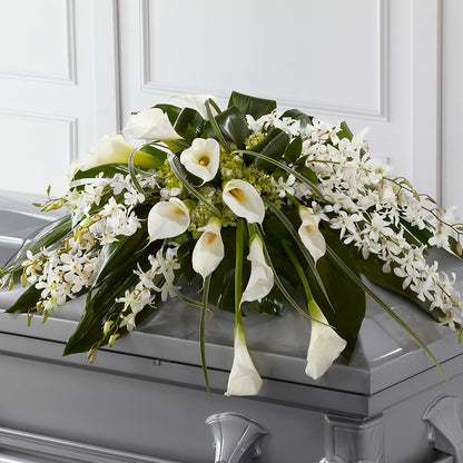 Angel Wings Casket Spray –  Sunflower Florist Of Virginia Llc, Alexandria VA