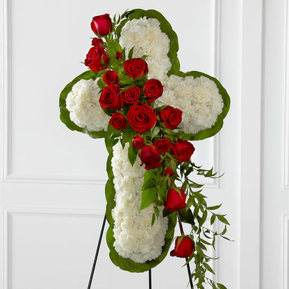 Floral Cross Easel –  Sunflower Florist Of Virginia Llc, Alexandria VA