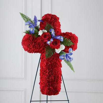 Faithful Hero Floral Cross –  Sunflower Florist Of Virginia Llc, Alexandria VA