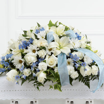 Tender Treasure Casket Spray –  Sunflower Florist Of Virginia Llc, Alexandria VA