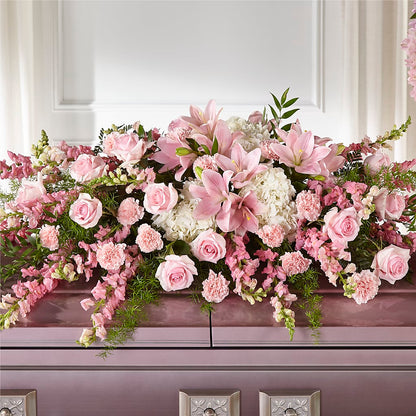Life & Remembrance Casket Spray –  Sunflower Florist Of Virginia Llc, Alexandria VA