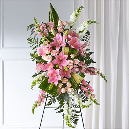 Elegant Embrace Standing Spray –  Sunflower Florist Of Virginia Llc, Alexandria VA