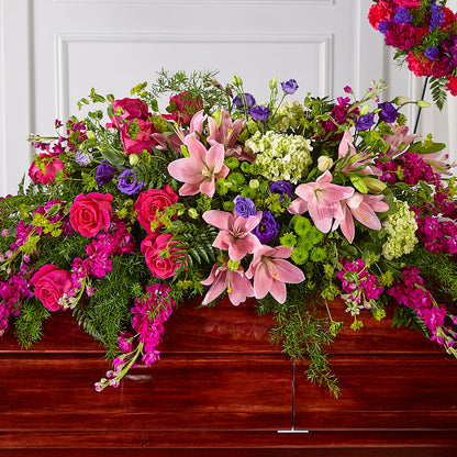 Radiant Tribute Casket Spray –  Sunflower Florist Of Virginia Llc, Alexandria VA