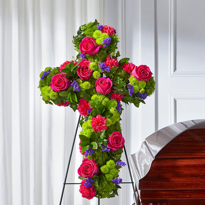 Tribute Rose Floral Cross –  Sunflower Florist Of Virginia Llc, Alexandria VA