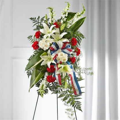 Stars of Life Standing Spray –  Sunflower Florist Of Virginia Llc, Alexandria VA