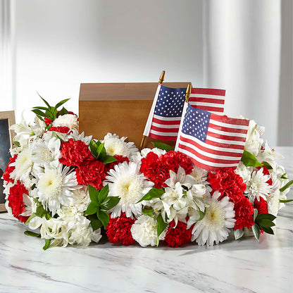 Spirit of Patriotism Cremation Adornment –  Sunflower Florist Of Virginia Llc, Alexandria VA