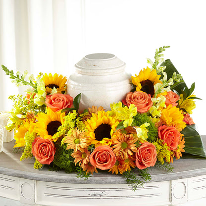 Faithful Sunflower Cremation Adornment –  Sunflower Florist Of Virginia Llc, Alexandria VA