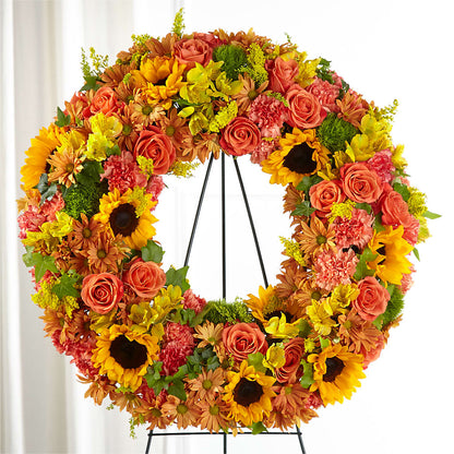 Autumnal Memories Wreath (Standard) –  Sunflower Florist Of Virginia Llc, Alexandria VA