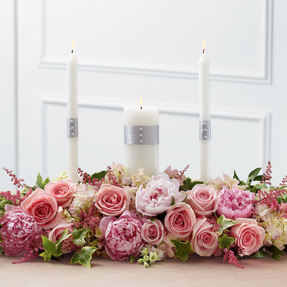 Worldwide Romance Unity Candle Arrangement –  Sunflower Florist Of Virginia Llc, Alexandria VA