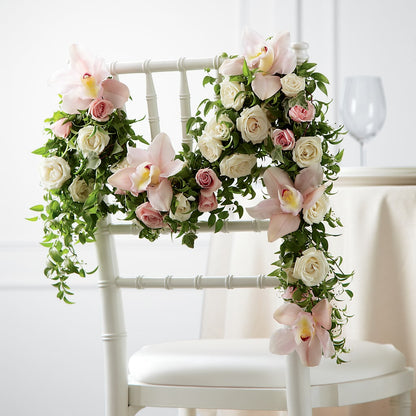 Orchid Rose Chair Décor –  Sunflower Florist Of Virginia Llc, Alexandria VA